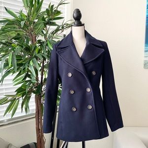 NWOT Soft-Brushed Peacoat for Women Dark Navy